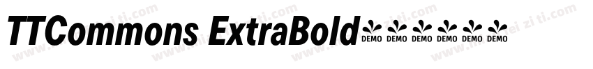 TTCommons ExtraBold字体转换